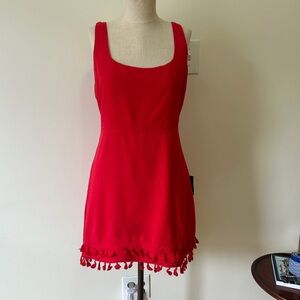 Lulu's Vibrant Red Dress